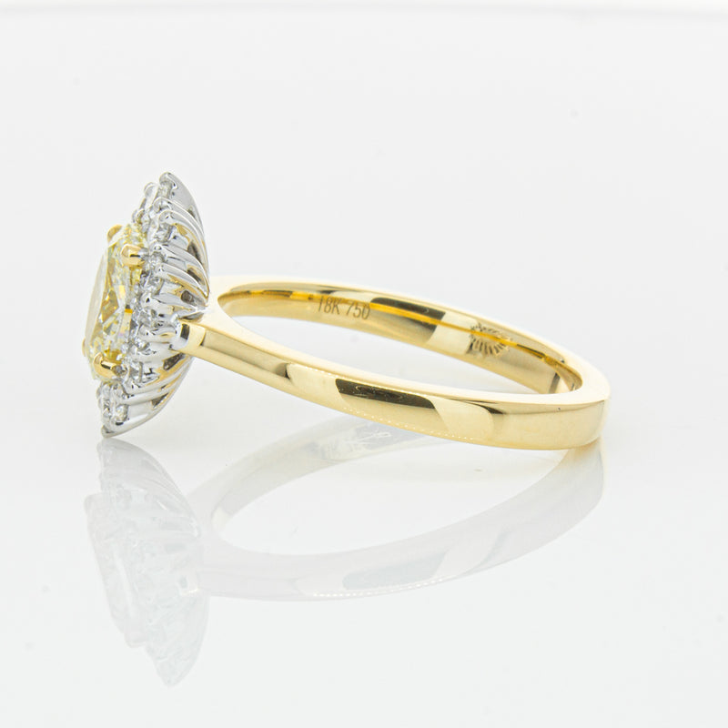 18ct Yellow Gold Oval Cut Diamond Belle Ring-Ring-Walker & Hall