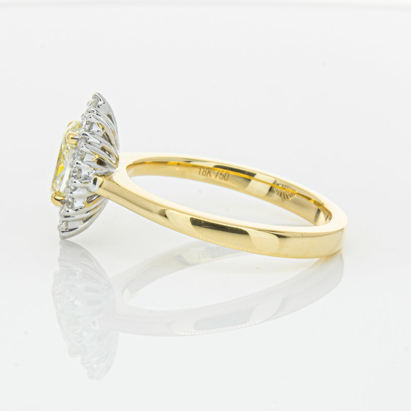 18ct Yellow Gold Oval Cut Diamond Belle Ring-Ring-Walker & Hall