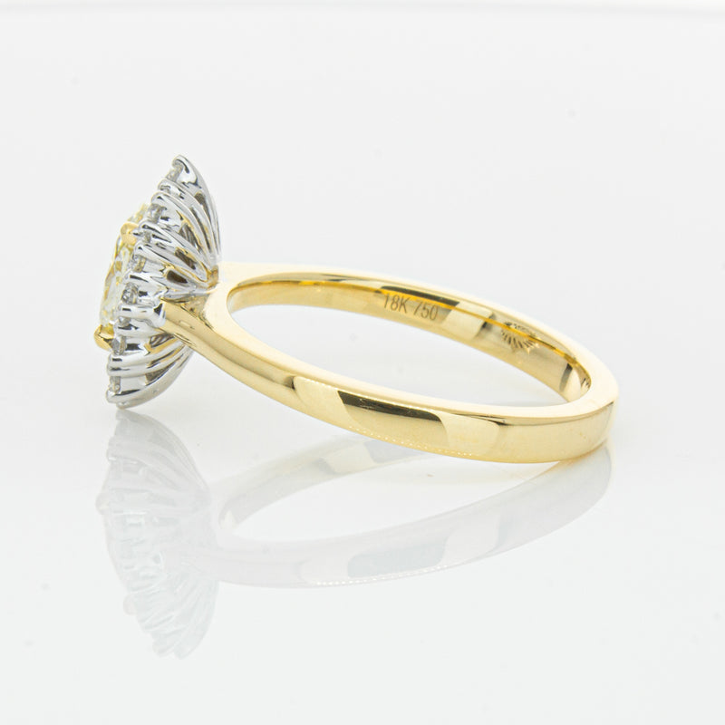 18ct Yellow Gold Oval Cut Diamond Belle Ring-Ring-Walker & Hall