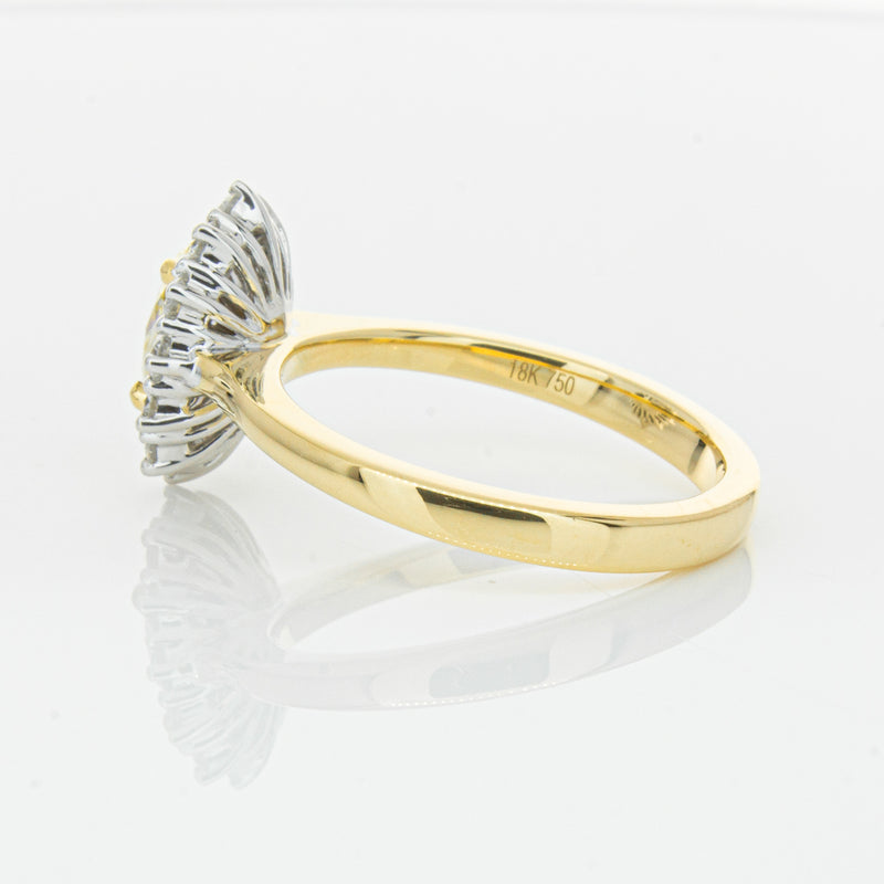 18ct Yellow Gold Oval Cut Diamond Belle Ring-Ring-Walker & Hall