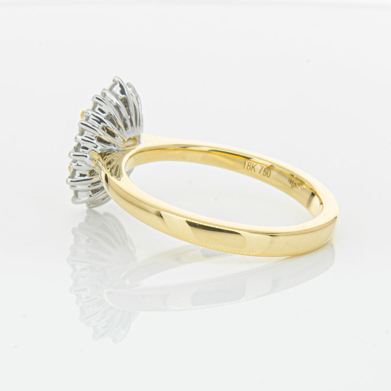 18ct Yellow Gold Oval Cut Diamond Belle Ring-Ring-Walker & Hall