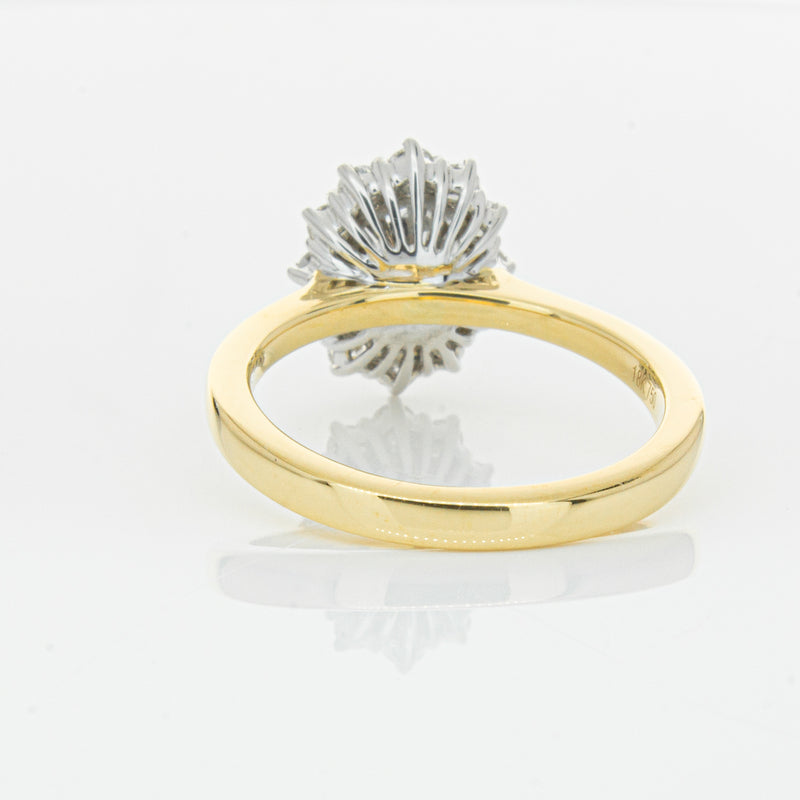 18ct Yellow Gold Oval Cut Diamond Belle Ring-Ring-Walker & Hall