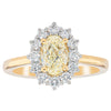 18ct Yellow Gold Oval Cut Diamond Belle Ring-Ring-Walker & Hall