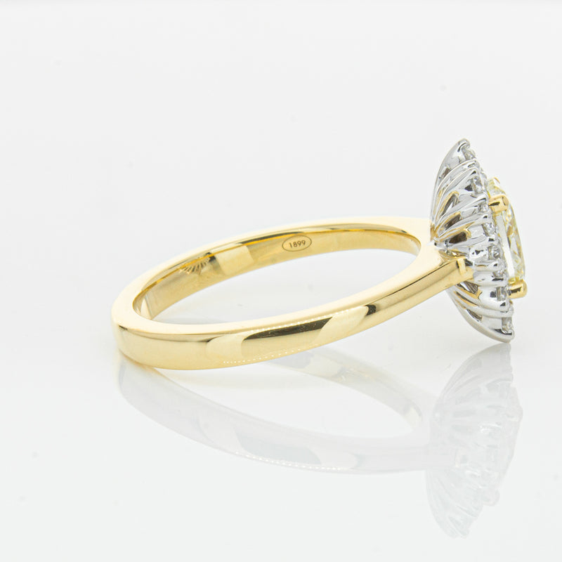 18ct Yellow Gold Oval Cut Diamond Belle Ring-Ring-Walker & Hall