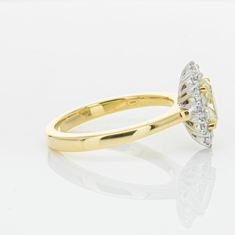 18ct Yellow Gold Oval Cut Diamond Belle Ring-Ring-Walker & Hall
