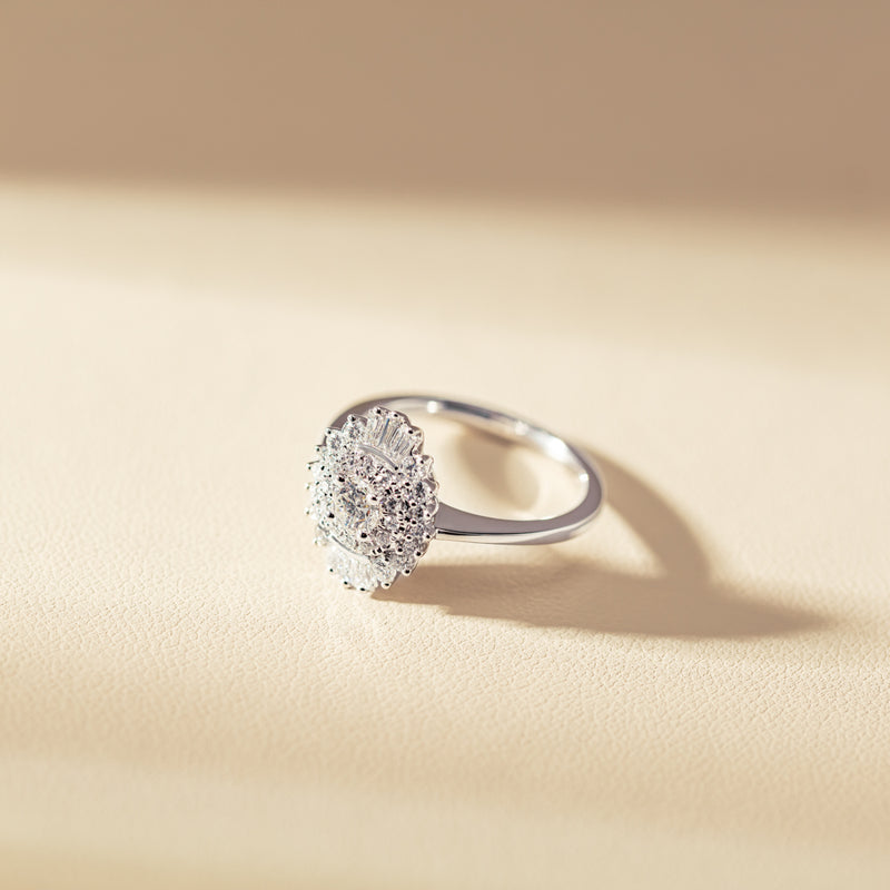 18ct White Gold .30ct Diamond Kira Ring-Ring-Walker & Hall