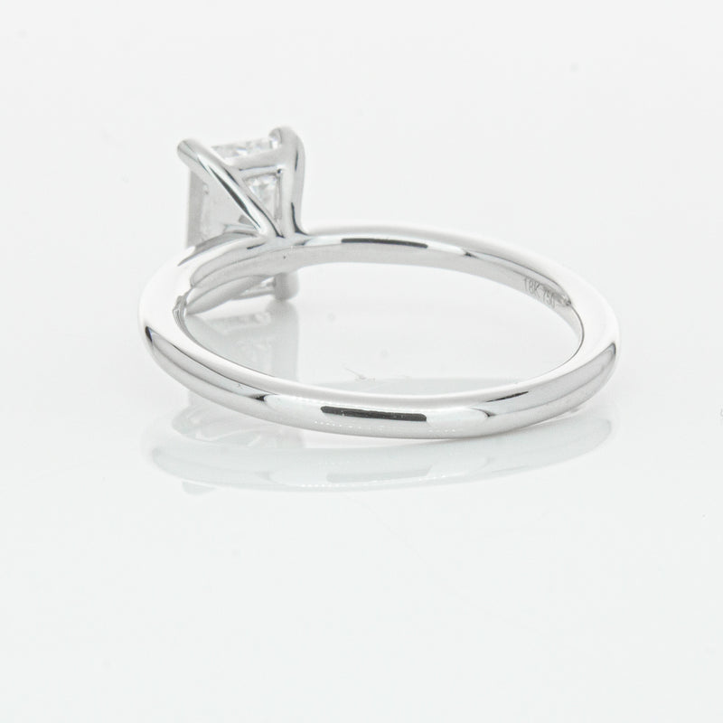 18ct White Gold 1.51ct Emerald Cut Diamond Melba Ring-Ring-Walker & Hall