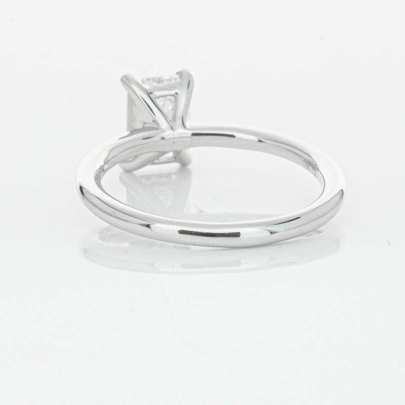 18ct White Gold 1.51ct Emerald Cut Diamond Melba Ring-Ring-Walker & Hall
