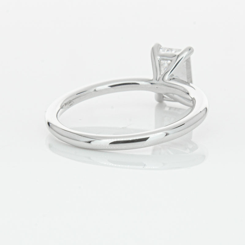 18ct White Gold 1.51ct Emerald Cut Diamond Melba Ring-Ring-Walker & Hall