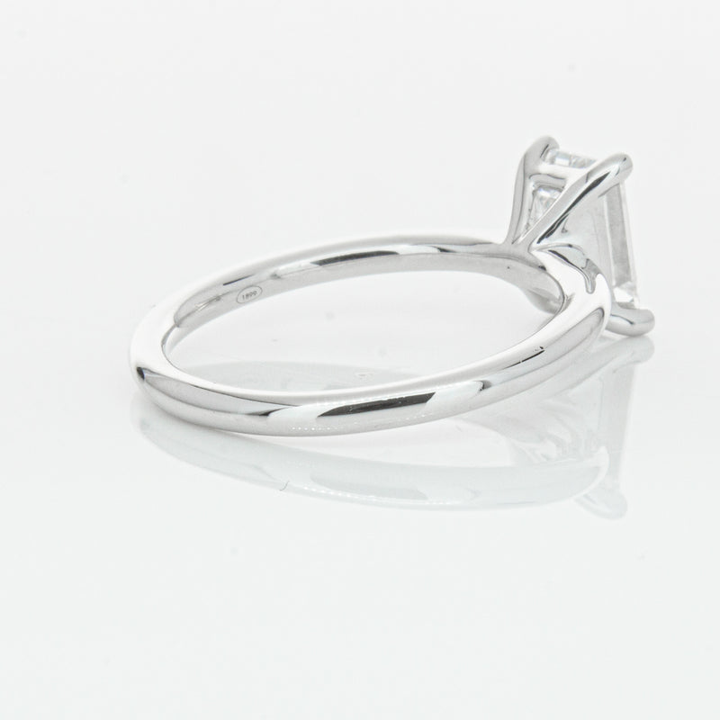 18ct White Gold 1.51ct Emerald Cut Diamond Melba Ring-Ring-Walker & Hall