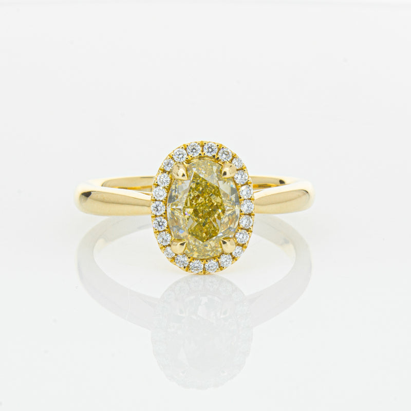 18ct Yellow Gold 1.51ct Yellow Diamond Nina Ring-Ring-Walker & Hall