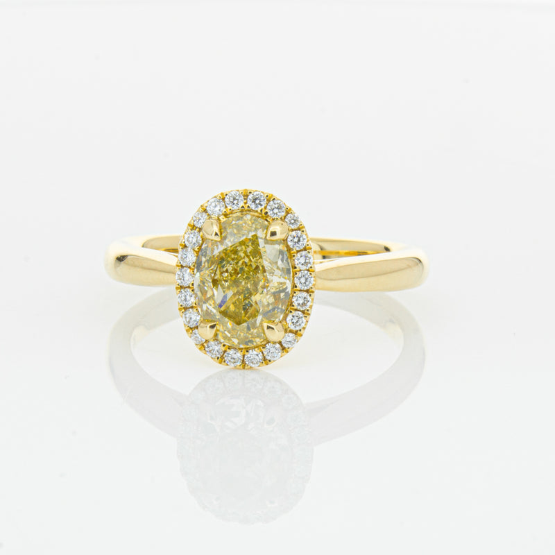 18ct Yellow Gold 1.51ct Yellow Diamond Nina Ring-Ring-Walker & Hall