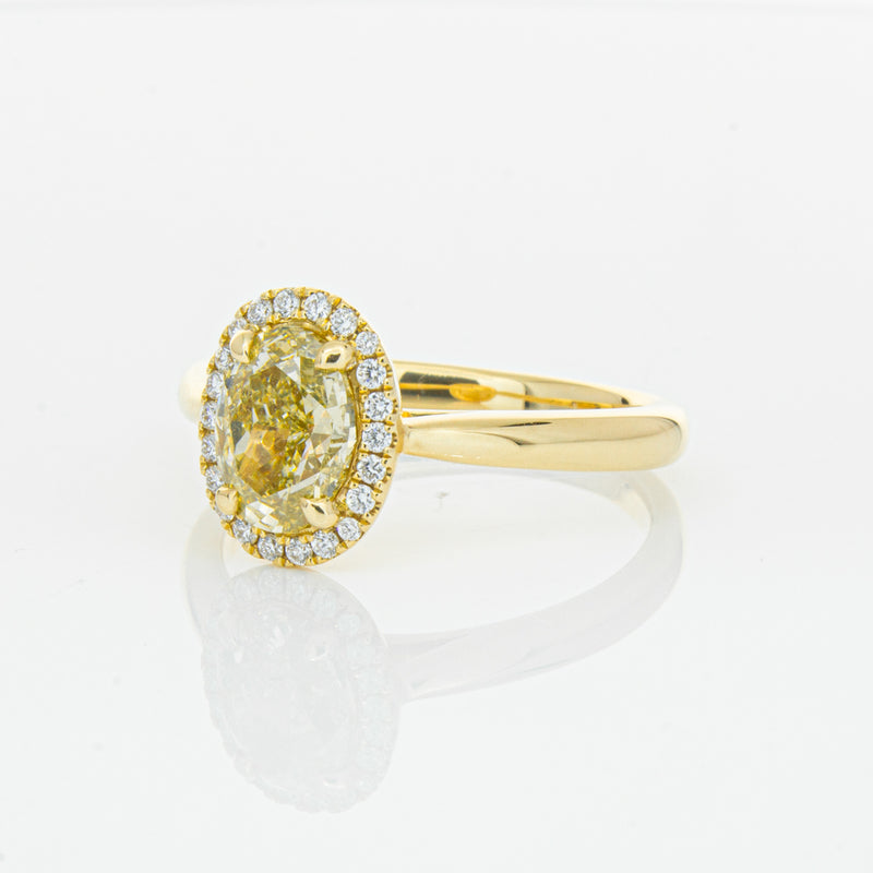 18ct Yellow Gold 1.51ct Yellow Diamond Nina Ring-Ring-Walker & Hall