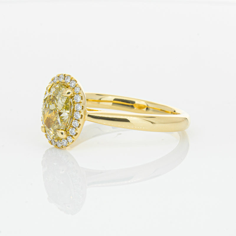 18ct Yellow Gold 1.51ct Yellow Diamond Nina Ring-Ring-Walker & Hall