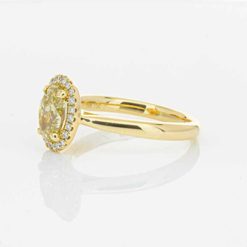 18ct Yellow Gold 1.51ct Yellow Diamond Nina Ring-Ring-Walker & Hall