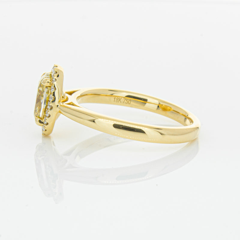 18ct Yellow Gold 1.51ct Yellow Diamond Nina Ring-Ring-Walker & Hall