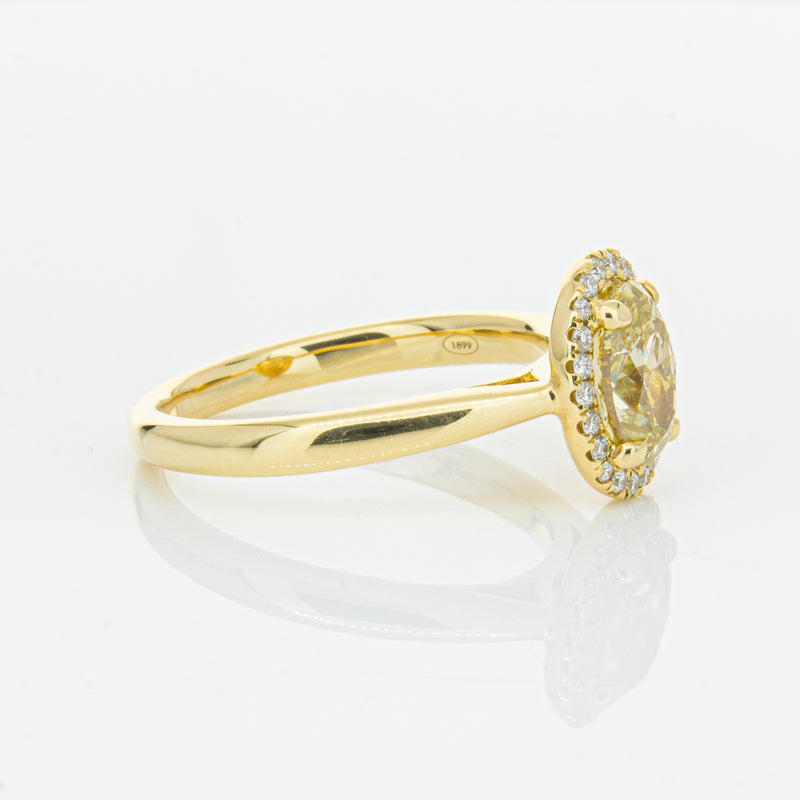 18ct Yellow Gold 1.51ct Yellow Diamond Nina Ring-Ring-Walker & Hall