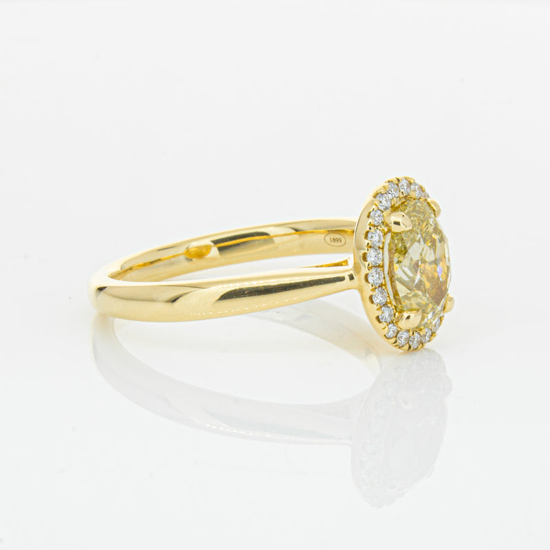 18ct Yellow Gold 1.51ct Yellow Diamond Nina Ring-Ring-Walker & Hall