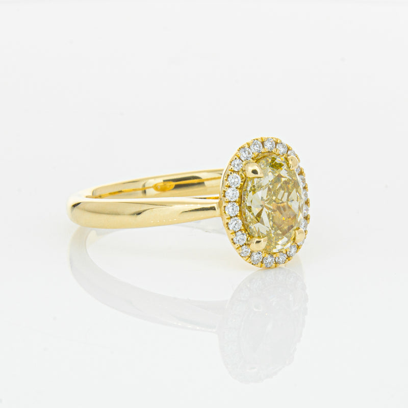 18ct Yellow Gold 1.51ct Yellow Diamond Nina Ring-Ring-Walker & Hall