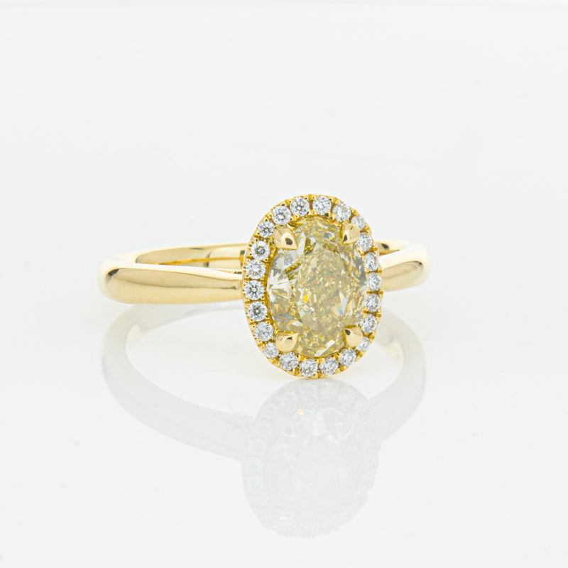 18ct Yellow Gold 1.51ct Yellow Diamond Nina Ring-Ring-Walker & Hall
