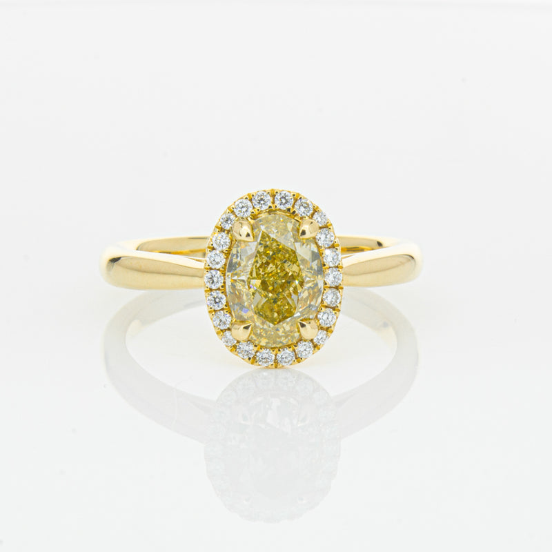 18ct Yellow Gold 1.51ct Yellow Diamond Nina Ring-Ring-Walker & Hall