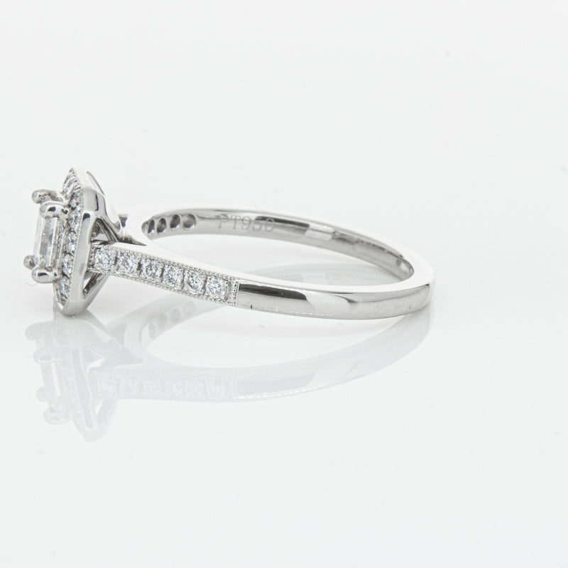 Platinum .46ct Princess Cut Reclaimed Diamond Mandalay Ring-Ring-Walker & Hall