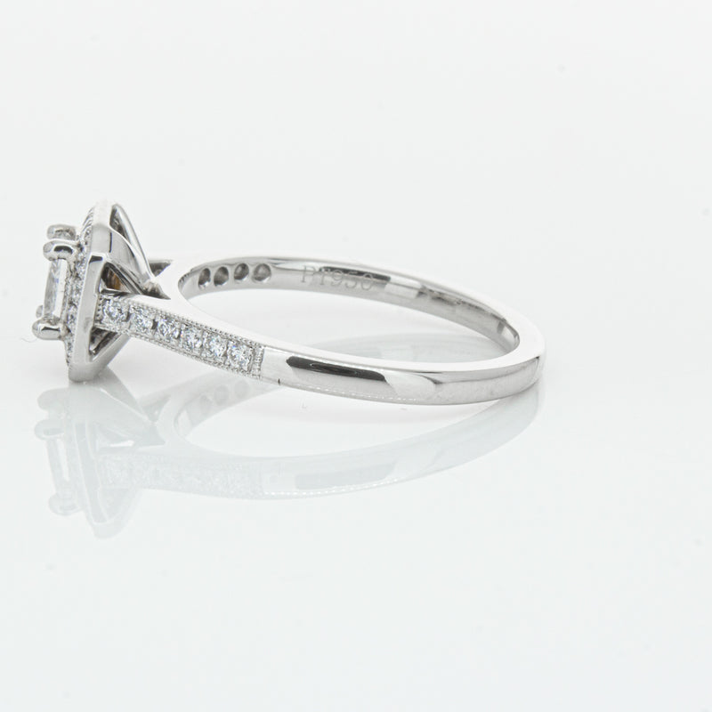Platinum .46ct Princess Cut Reclaimed Diamond Mandalay Ring-Ring-Walker & Hall
