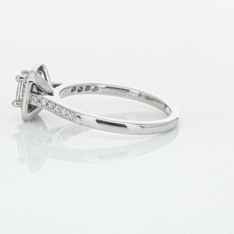 Platinum .46ct Princess Cut Reclaimed Diamond Mandalay Ring-Ring-Walker & Hall