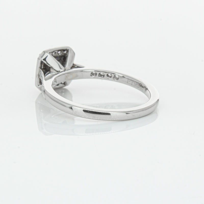 Platinum .46ct Princess Cut Reclaimed Diamond Mandalay Ring-Ring-Walker & Hall