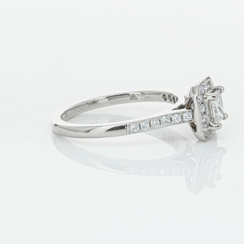 Platinum .46ct Princess Cut Reclaimed Diamond Mandalay Ring-Ring-Walker & Hall