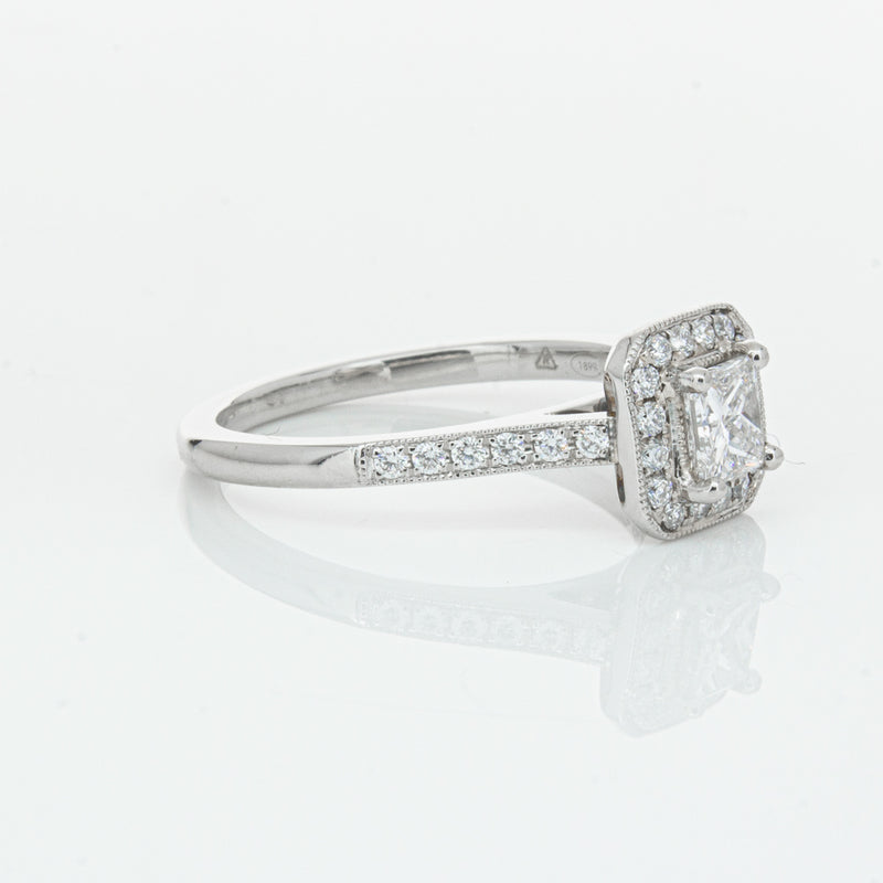 Platinum .46ct Princess Cut Reclaimed Diamond Mandalay Ring-Ring-Walker & Hall
