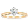 18ct Yellow Gold .50ct Diamond Capri Ring-Ring-Walker & Hall