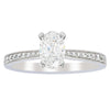 18ct White Gold .70ct Oval Cut Diamond Zenith Ring-Ring-Walker & Hall
