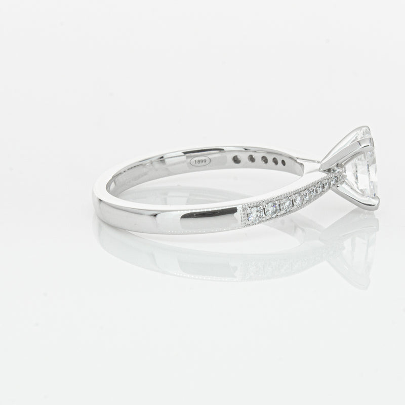 18ct White Gold .70ct Oval Cut Diamond Zenith Ring-Ring-Walker & Hall