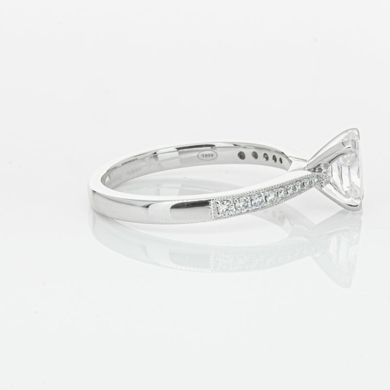 18ct White Gold .70ct Oval Cut Diamond Zenith Ring-Ring-Walker & Hall