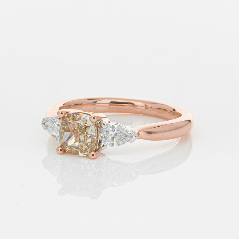 18ct Rose Gold 1.21ct Champagne Diamond Ayla Ring-Ring-Walker & Hall