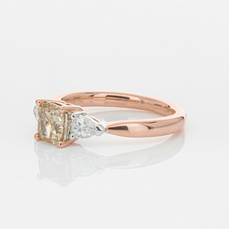 18ct Rose Gold 1.21ct Champagne Diamond Ayla Ring-Ring-Walker & Hall