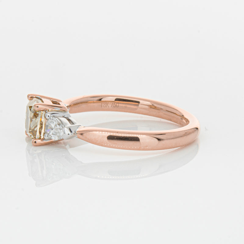 18ct Rose Gold 1.21ct Champagne Diamond Ayla Ring-Ring-Walker & Hall