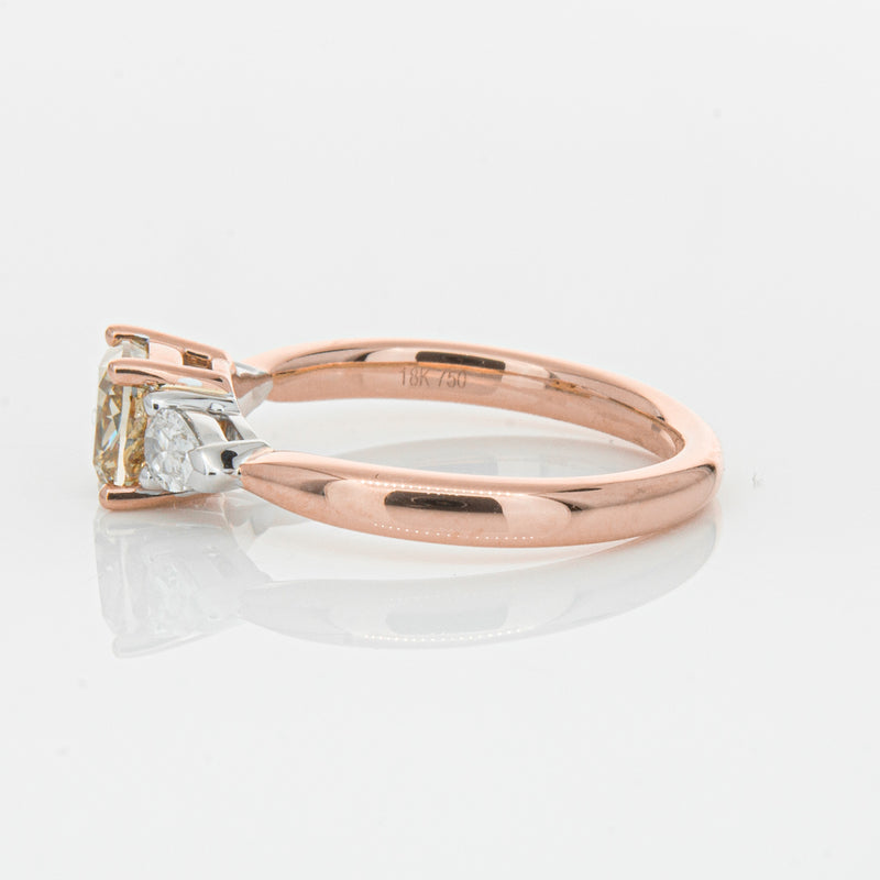 18ct Rose Gold 1.21ct Champagne Diamond Ayla Ring-Ring-Walker & Hall