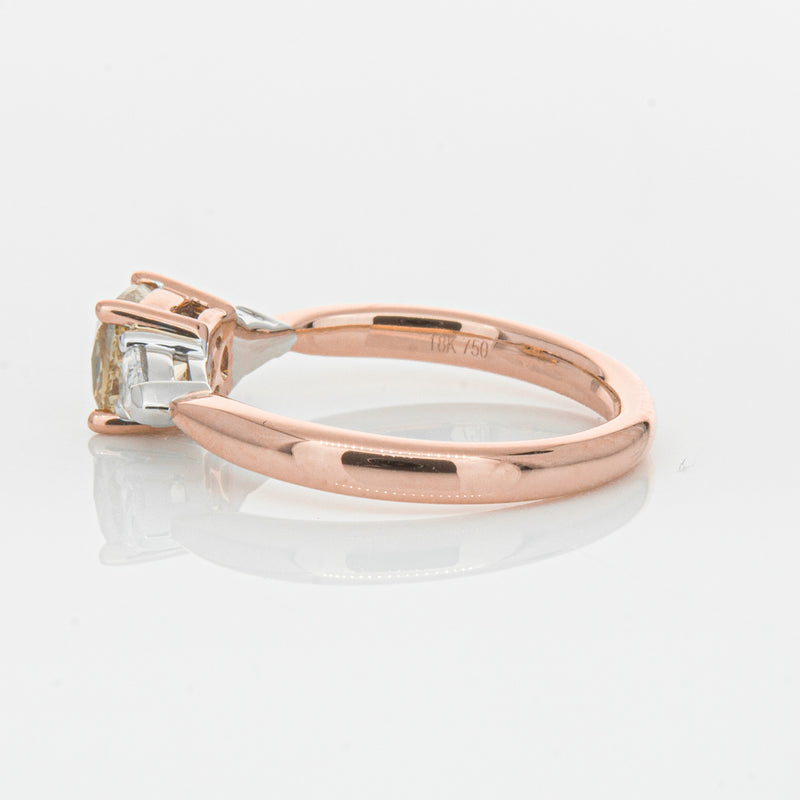 18ct Rose Gold 1.21ct Champagne Diamond Ayla Ring-Ring-Walker & Hall
