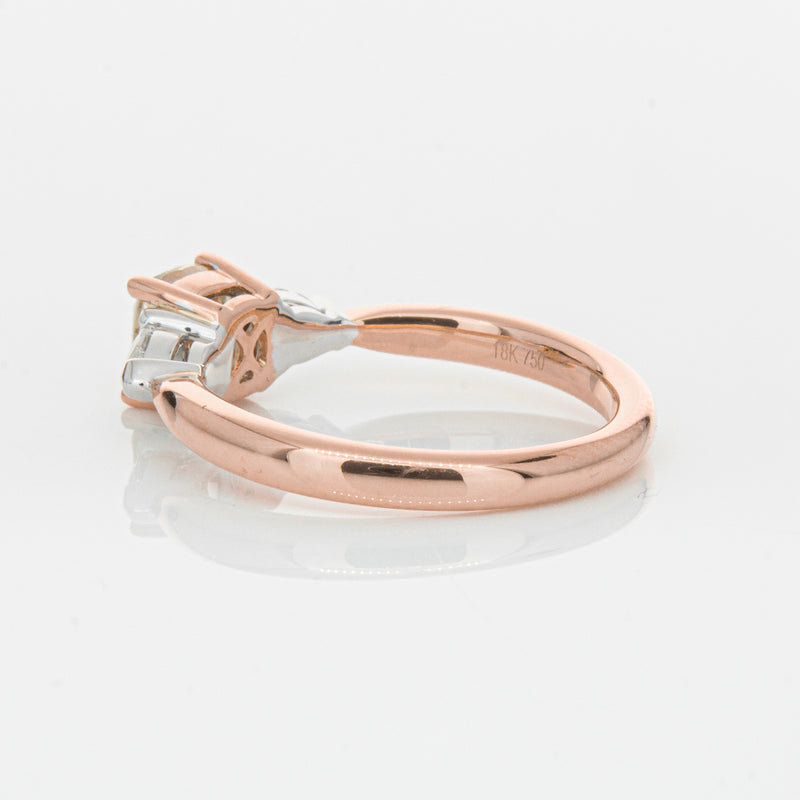 18ct Rose Gold 1.21ct Champagne Diamond Ayla Ring-Ring-Walker & Hall