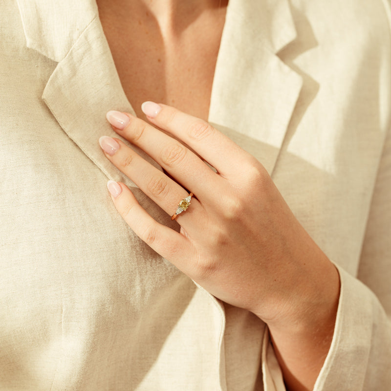 18ct Rose Gold 1.21ct Champagne Diamond Ayla Ring-Ring-Walker & Hall