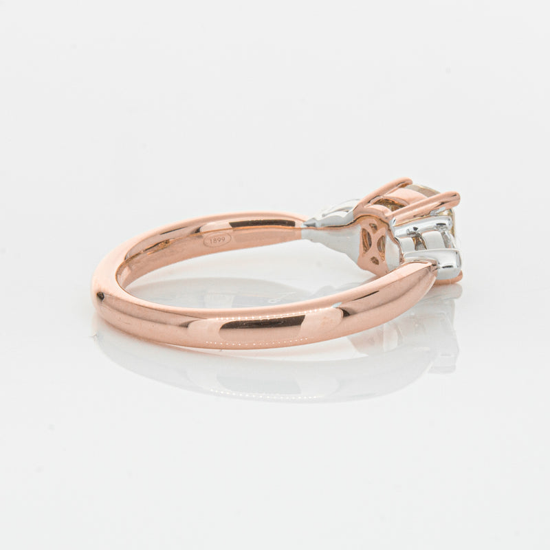18ct Rose Gold 1.21ct Champagne Diamond Ayla Ring-Ring-Walker & Hall