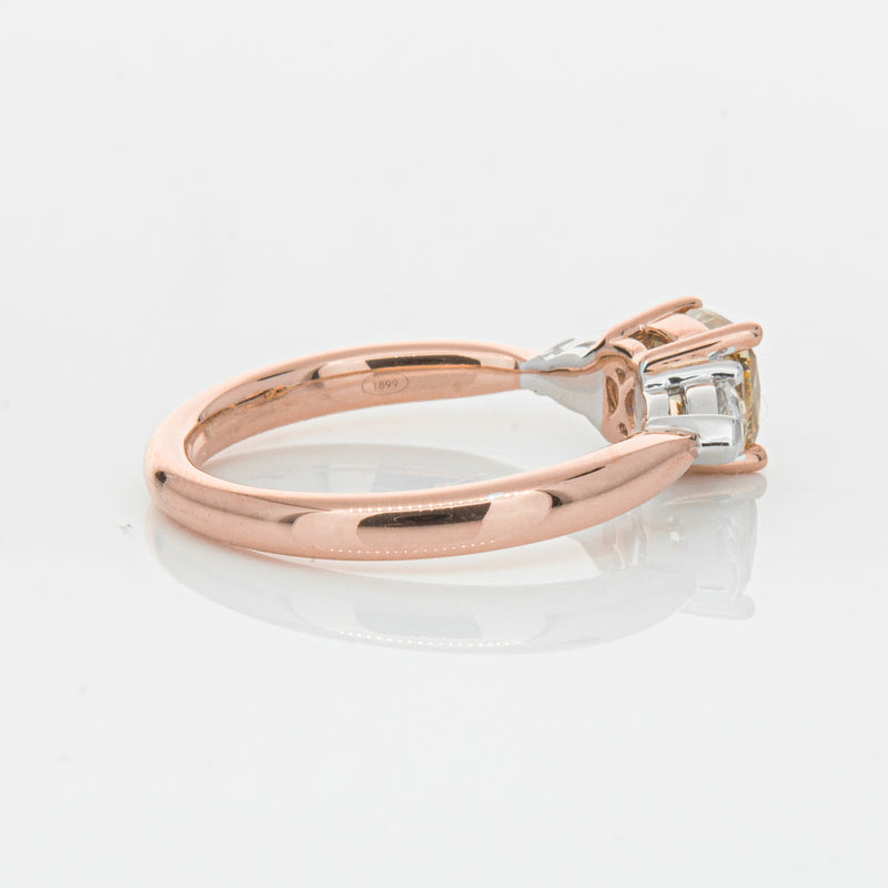 18ct Rose Gold 1.21ct Champagne Diamond Ayla Ring-Ring-Walker & Hall