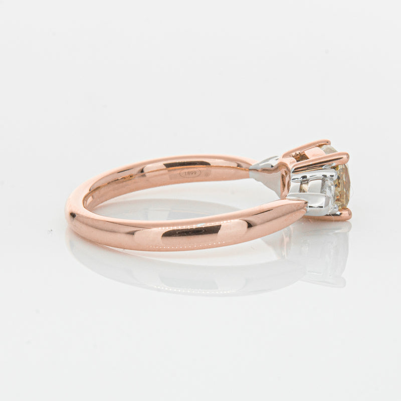 18ct Rose Gold 1.21ct Champagne Diamond Ayla Ring-Ring-Walker & Hall
