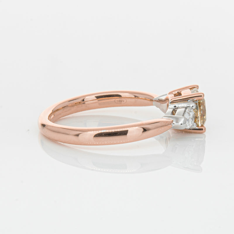 18ct Rose Gold 1.21ct Champagne Diamond Ayla Ring-Ring-Walker & Hall