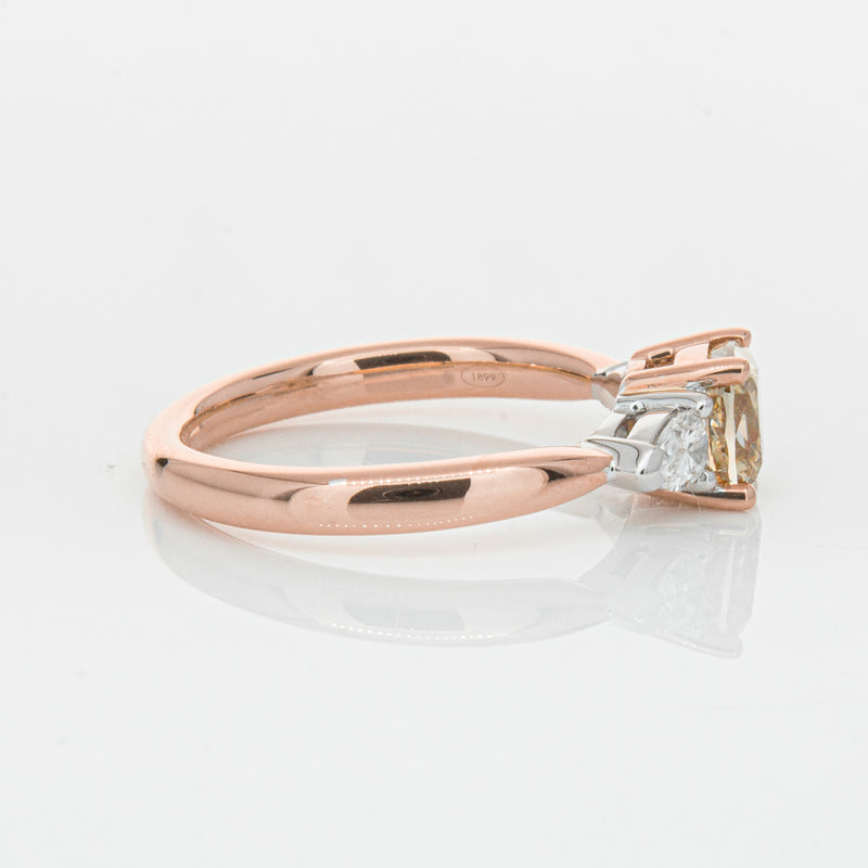 18ct Rose Gold 1.21ct Champagne Diamond Ayla Ring-Ring-Walker & Hall