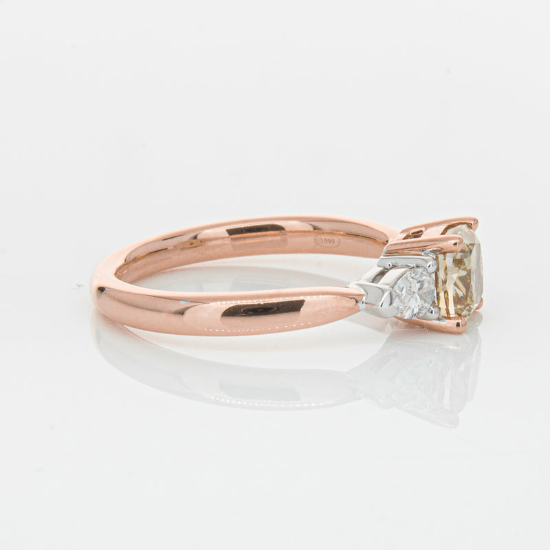 18ct Rose Gold 1.21ct Champagne Diamond Ayla Ring-Ring-Walker & Hall