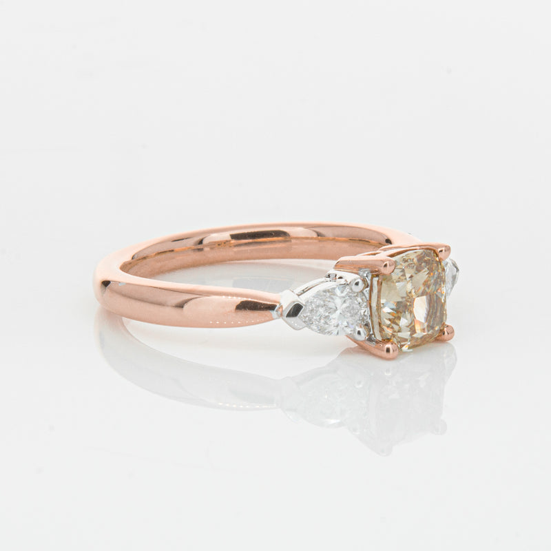 18ct Rose Gold 1.21ct Champagne Diamond Ayla Ring-Ring-Walker & Hall