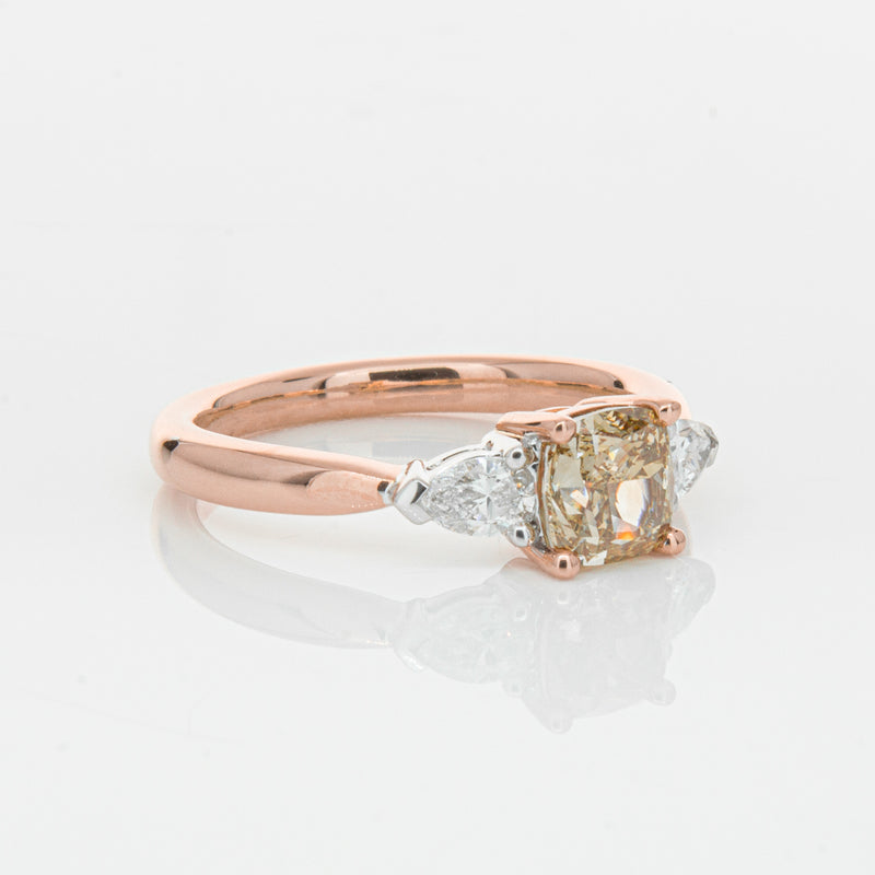 18ct Rose Gold 1.21ct Champagne Diamond Ayla Ring-Ring-Walker & Hall